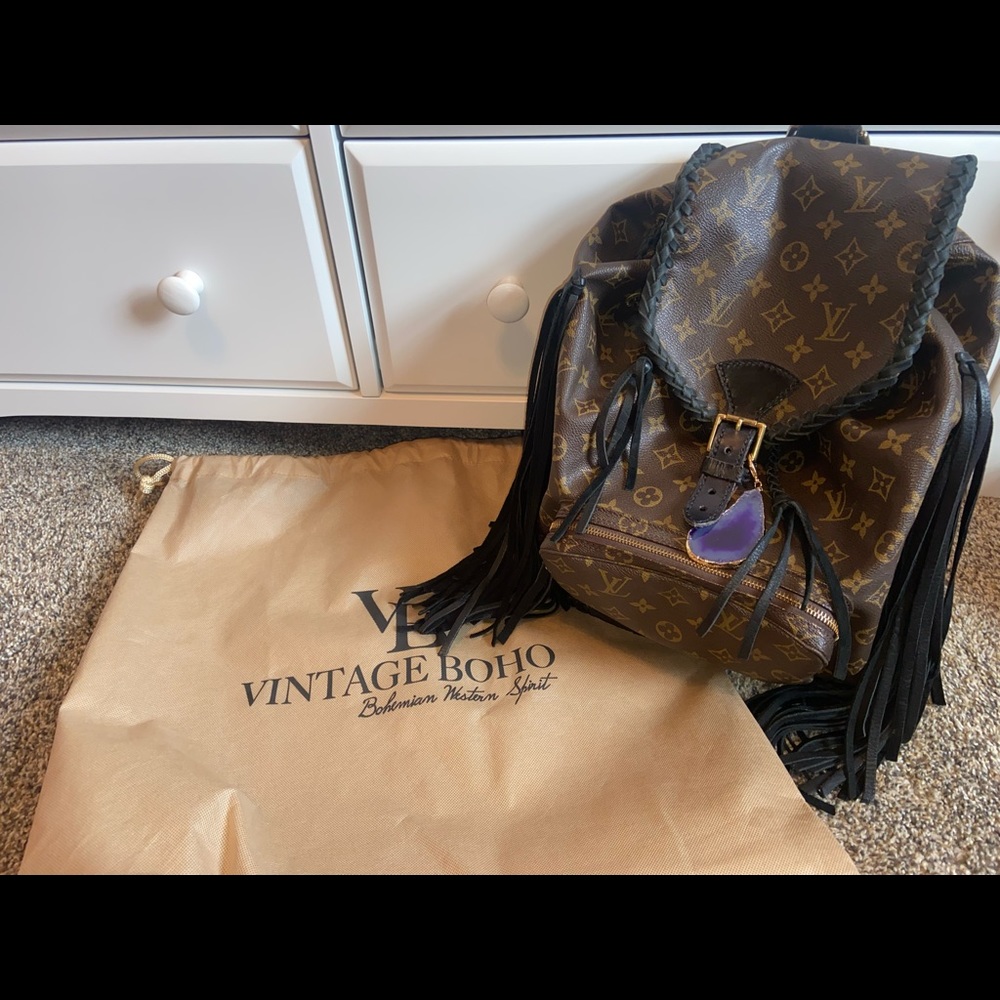 Vintage boho bag backpack